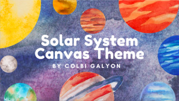 Preview of Solar System Canvas Theme