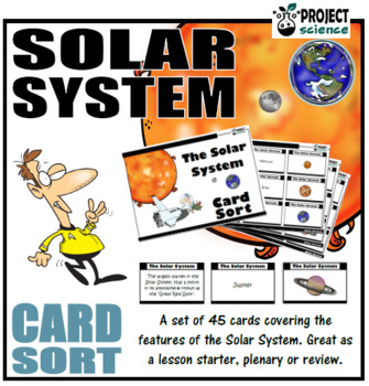 Preview of Solar System Card Sort