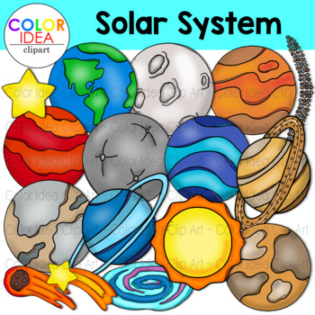 Preview of Solar System Clip Art