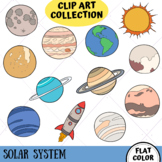 Solar System Clip Art Collection (FLAT COLOR ONLY)