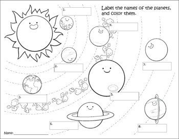 Solar System Clip Art Coloring And Worksheets