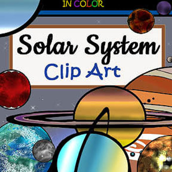 Preview of Solar System Clip-Art Planet Pack- COLOR Only