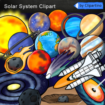 Preview of Solar System Clip Art /Planets Clip Art /Space/ Commercial use