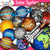Solar System Clipart: Planets, Earth, & Galaxies Science C