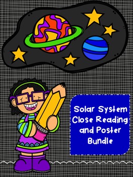 Preview of Solar System Close Reading and Poster Bundle