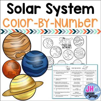 Solar System Planets Color By Number