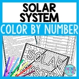 Solar System Color by Number, Reading Passage and Text Marking