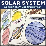 Solar System Coloring Pages with Descriptions | Planets | 