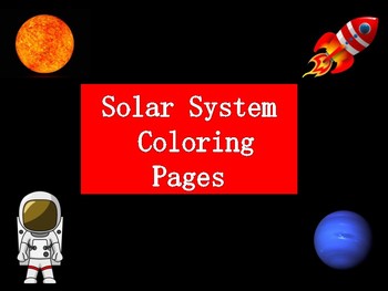 Solar System Coloring Pages Free Printable By Miss G S Classroom