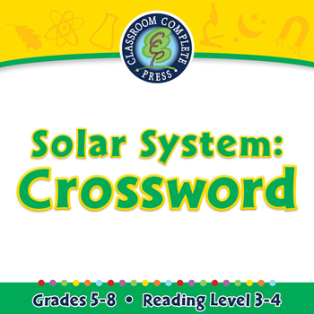 Preview of Solar System: Crossword - NOTEBOOK Gr. 5-8