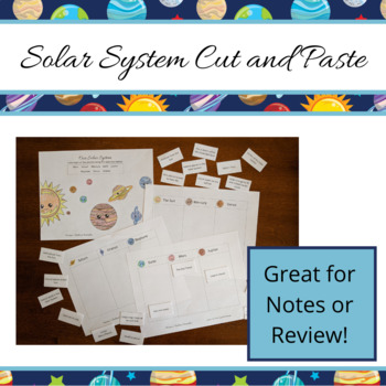 Preview of Solar System Cut and Paste