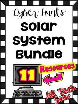 Preview of Solar System Cyber Hunt Bundle - Print Version