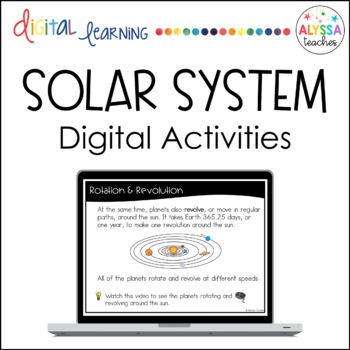 Preview of Solar System Digital Activities