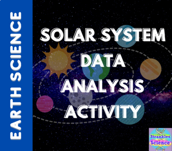 Preview of Solar System Digital Worksheet- Data Analysis Activity