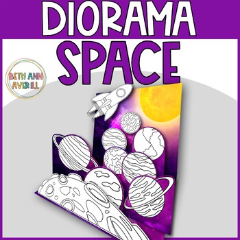 Preview of Solar System Diorama Printable Craft Activity Space Theme Diorama Project
