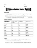 Solar System Distance Model and Graph