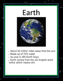 Solar System Fact Cards