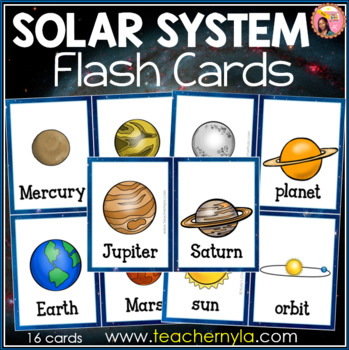 Preview of Solar System Flash Cards