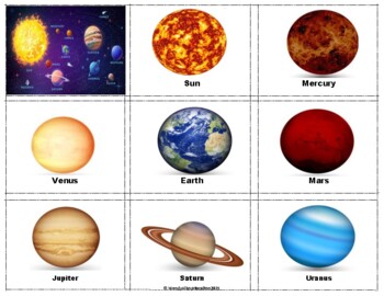 21 Space Planets Flash Cards Reading Writing Spelling Pre School Science Child 