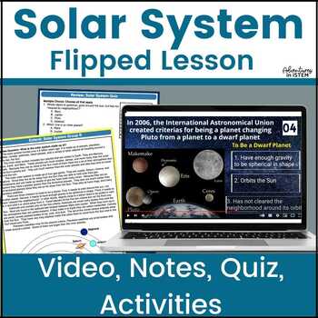 Preview of Solar System Flipped Lesson activity | Inner & outer planets | Flipped Classroom