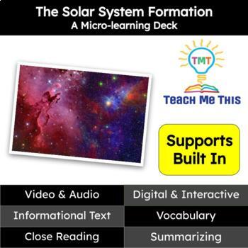 Preview of Solar System Formation Informational Text Reading Passage and Activities