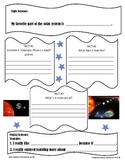 Solar System Informative Write Graphic Org.