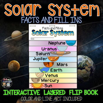 Preview of Solar System Facts and Fill Ins Flip Book