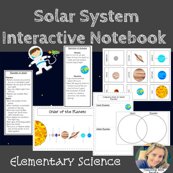 Solar System Interactive Notebook by Teaching Mini People | TpT
