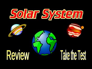 Preview of Solar System Interactive Review and Quiz