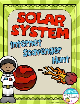 Preview of Solar System Internet Scavenger Hunt WebQuest Activity