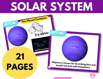 Preview of Solar System Learning Cards For Toddlers and Preschoolers/Pre-K