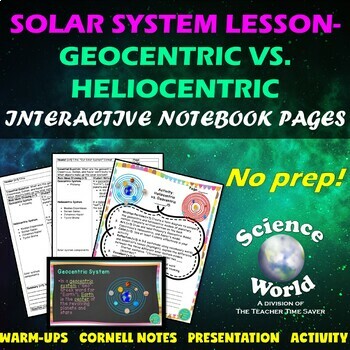 Preview of Solar System Lesson | Astronomy Space Science Notebook | Middle School