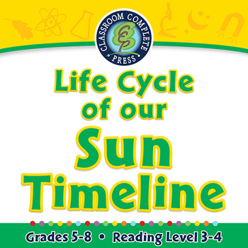 Preview of Solar System: Life Cycle of our Sun Timeline - NOTEBOOK Gr. 5-8