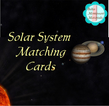 Preview of Solar System Matching Cards ... FREEBIE!