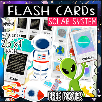 Preview of Solar System Matching Galaxy Outer Space Astronomy Educational Prints