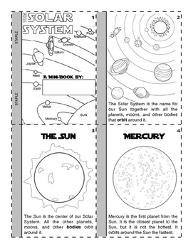 Preview of Solar System Mini Book - Portrait