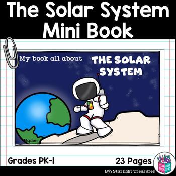 Preview of Solar System Mini Book for Early Readers: Space Activities