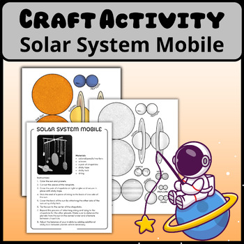 Preview of Solar System Mobile – Craft Activity