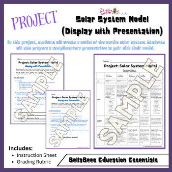 Preview of Project: Solar System Model (Display with Presentation)