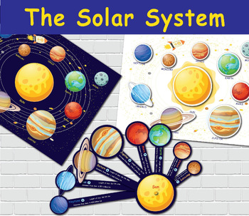 Preview of Solar System Model, Printable Activity, Outer Space Study, Homeschool Resource.