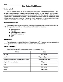 Preview of Solar System Model Project