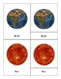 Solar System: Montessori Three Part Cards (Simple Version)