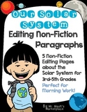 Solar System Non-Fiction Editing/Proofreading Practice Pag