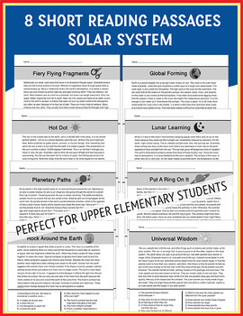 Our Solar System  Nonfiction Science Passage for Kids