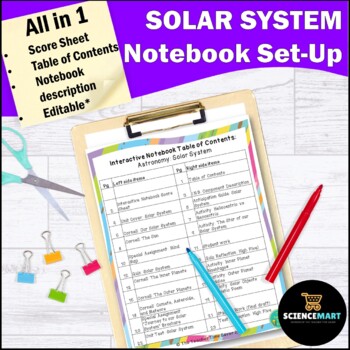 Preview of Solar System Notebook Set-Up | Space Middle School Science