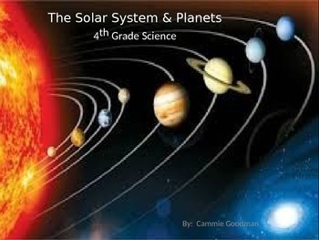 Preview of Solar System -POWERPOINT WITH NOTES 4th Grade Science