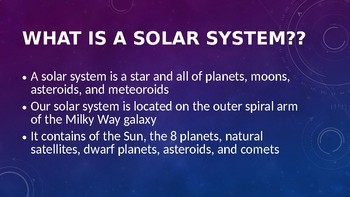 Preview of Solar System PPT