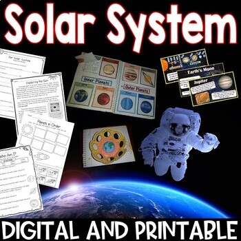Preview of Solar System Pack -Planets, Sun, Moon Phases Google Classroom /Distance Learning