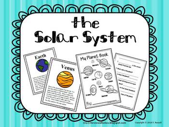 Preview of Solar System Planet Book Activity