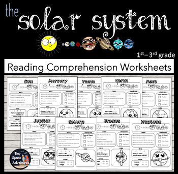 Preview of Solar System Planet Reading Comprehension for Elementary Students